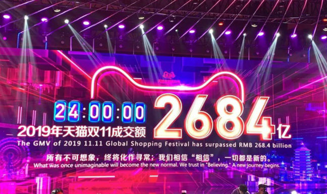 2019天貓雙十一成交總額 天貓雙11最新實(shí)時(shí)銷售額大屏數(shù)據(jù)